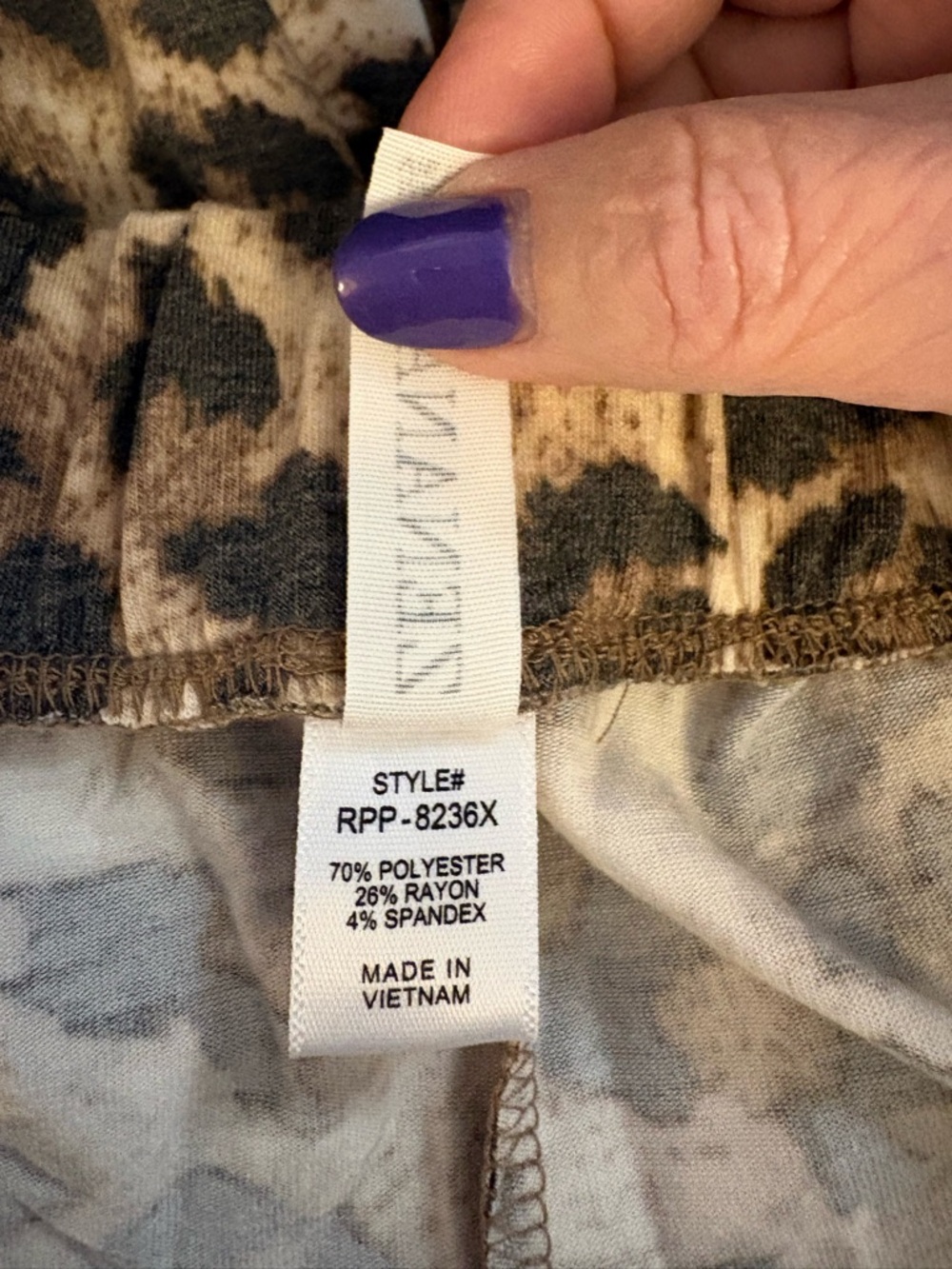 Zenana Brown Leopard Print Side-Split Pull-on Jogger Size 3X NIP - Picture 11 of 15